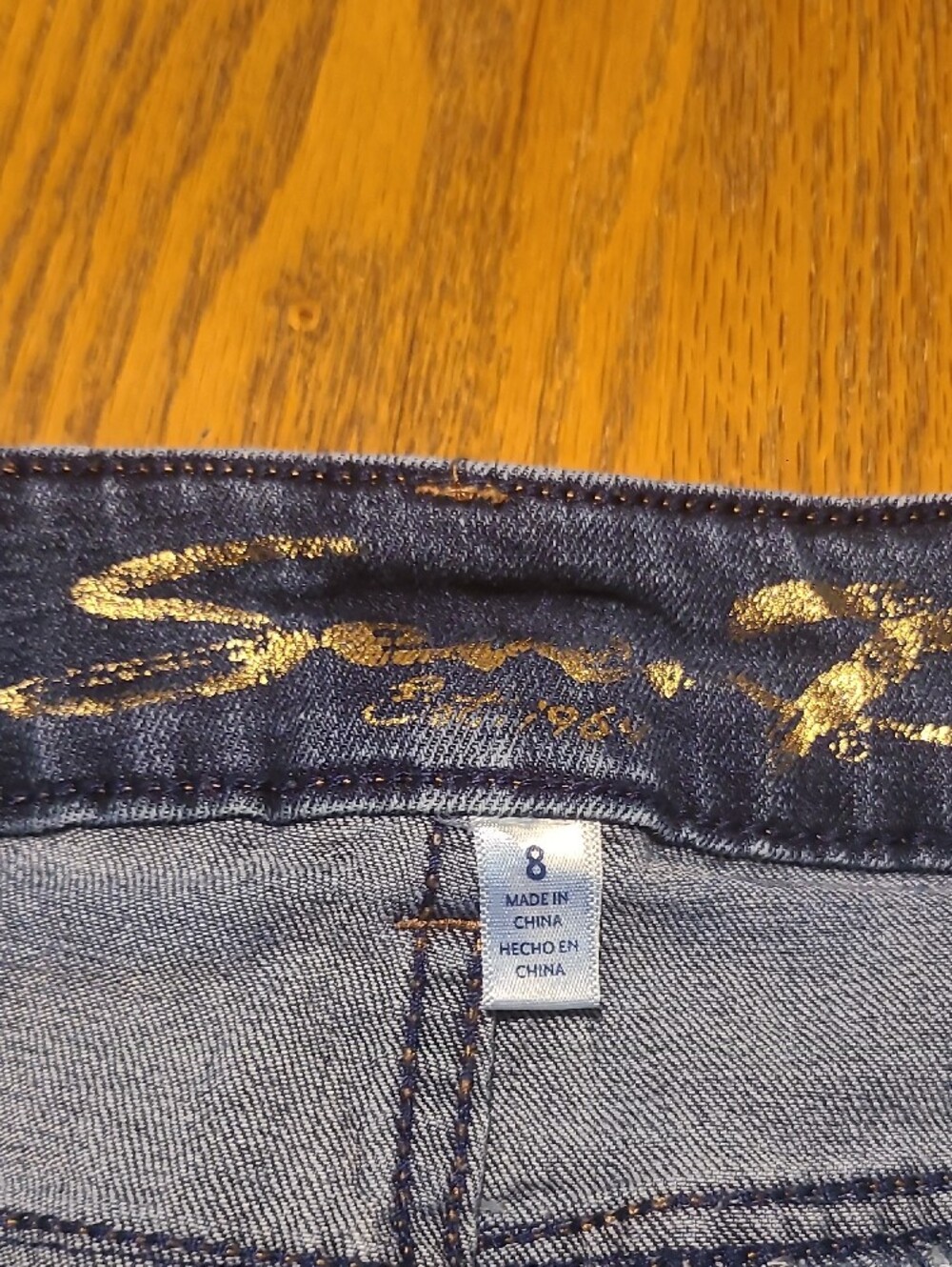 Seven7 Women’s Dark Blue Denim Jeans - Size 8 - Picture 4 of 13